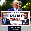 T24S-125 TRUMP VANCE 2FT X 4XFT SIGN