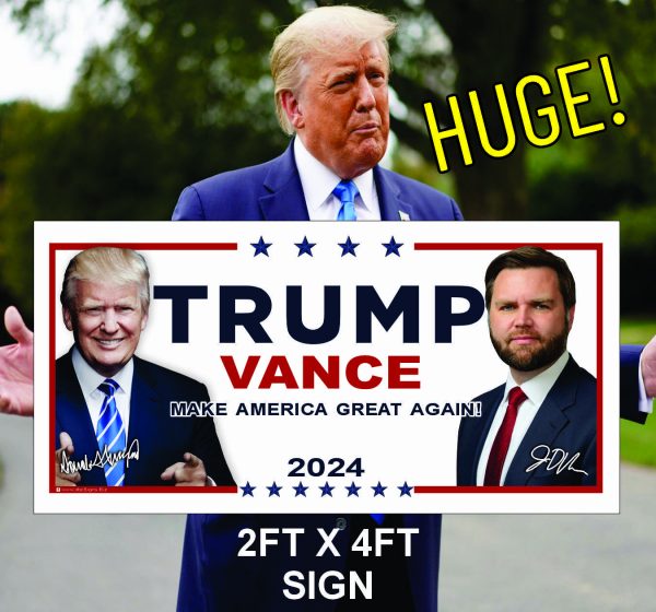 T24S-125 TRUMP VANCE 2FT X 4XFT SIGN