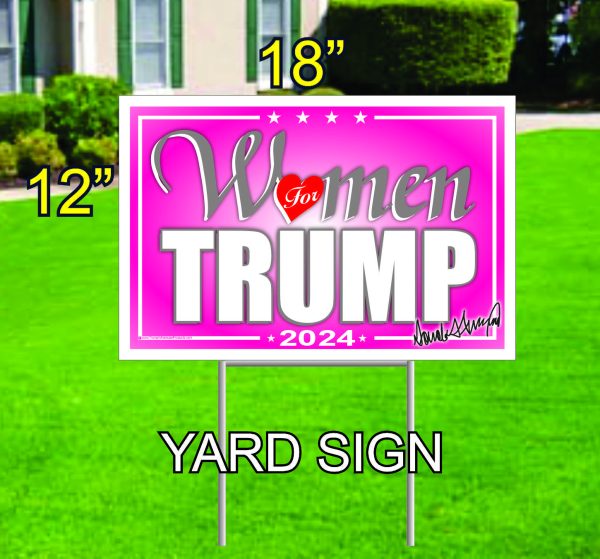 WOMEN FOR TRUMP 12X18 2024