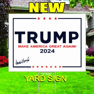 NEW TRUMP STOCK YARD SIGN