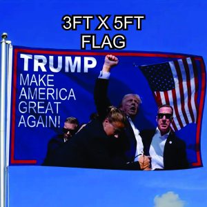 T24E-912 TRUMP FIGHT PICTURE FLAG