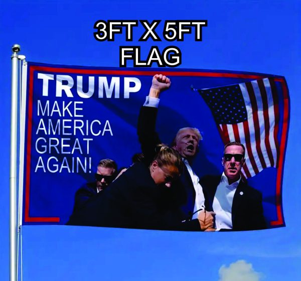 T24E-912 TRUMP FIGHT PICTURE FLAG