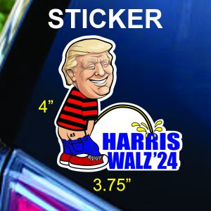 TRUMP PEEING STICKER